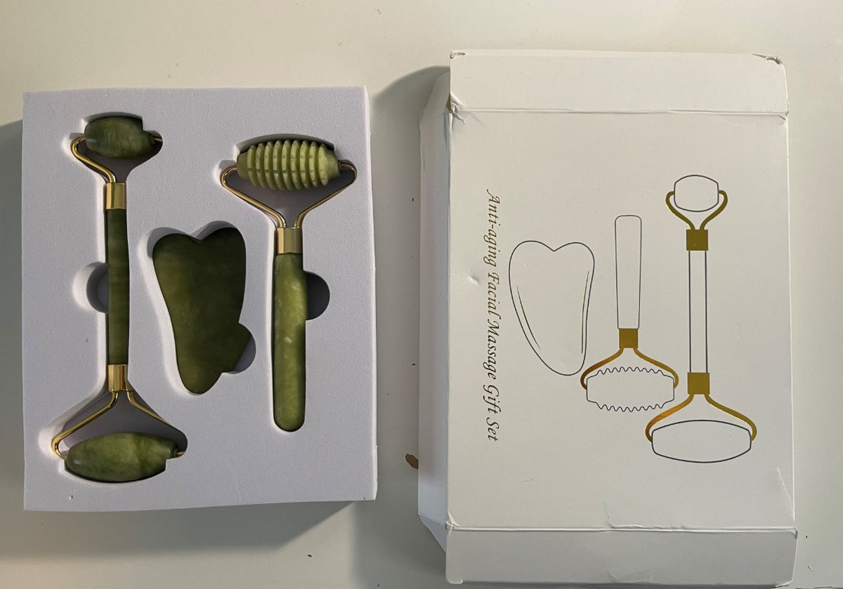 Kit Massage Visage Jade 3 en 1 –